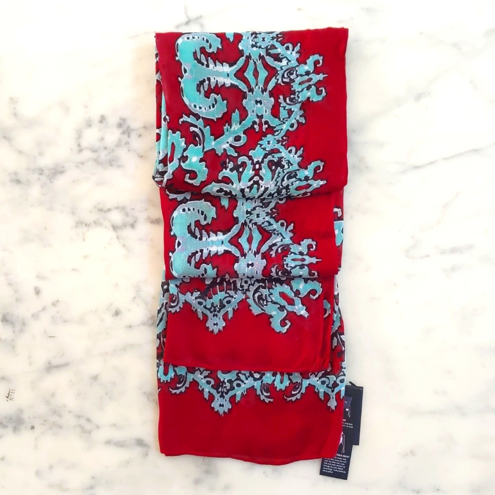 NWT. The Limited 100% Rayon Large scarf/wrap with multi color patterns.